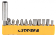 Набор бит Stayer Master с магнитным держателем, 12 предметов 2609-Н12