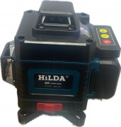 Уровень лазерный Hilda 4D Laser Level с дисплеем, зеленый луч, аккумулятор 2шт 3Ач