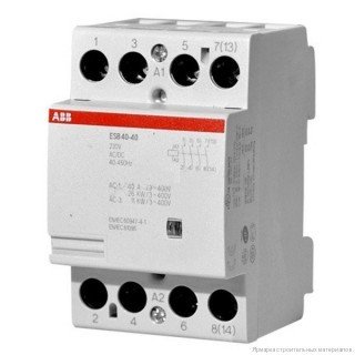Модульный контактор ABB ESB-40-40 (40А AC1) катушка 220В АС/DC