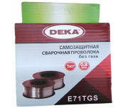 Самозащитная сварочная проволока без газа DEKA 0.8/5кг E71T-GS E71T-GS