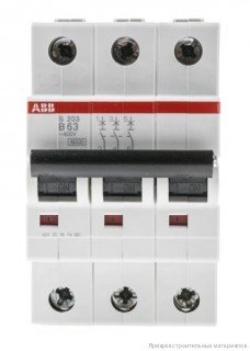 S203/B10 ABB(АББ)Автоматический выключатель 3п10A, 6kA 2CDS253001R0105