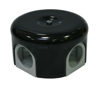 Lindas 33015 Распределительная коробка керамическая D78мм (Черный)