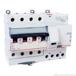 08014 Legrand DX Автоматический выключатель дифференциального тока (диффавтомат) 4P-50A-30mA