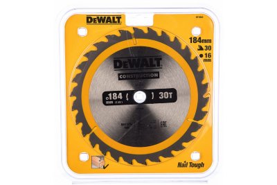 Пильный диск CONSTRUCT (184х16 мм; 30 ATB) DEWALT DT1940