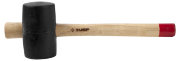 Резиновая киянка с деревянной ручкой 340г ; 55 мм ЗУБР МАСТЕР 2050-55
