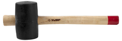 Резиновая киянка с деревянной ручкой 340г ; 55 мм ЗУБР МАСТЕР 2050-55