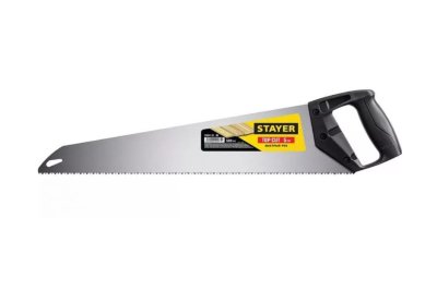 Ударопрочная ножовка Stayer "TopCut" 500 мм, 5 TPI, быстрый рез поперек волокон, для крупных и средних заготовок, 15061-50_z02