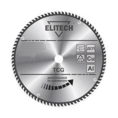 Пильный диск Elitech 210x30 80зуб. алюминий 1820.116500 
