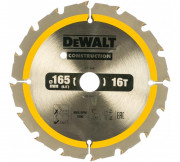 DEWALT DT1948 Пильный диск CONSTRUCT 165х20 мм, 16Т, ATB +24град 