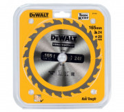 DEWALT DT1934 Пильный диск CONSTRUCT (165х20 мм; 24 ATB) 
