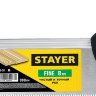 Ножовка для стусла c обушком пила Stayer "Fine" 300 мм, 8 TPI, прямой закаленный зуб, точный рез, 1536-30_z01