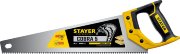 Ножовка по дереву пила Stayer "Cobra 5" 400 мм, 5 TPI, прямой крупный зуб, быстрый рез поперек волокон, для крупных и средних заготовок, 1506-40_z02